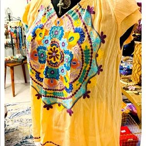 Embroidered top to dye for